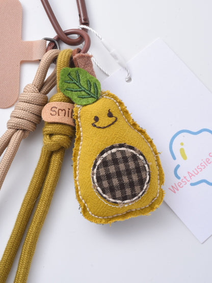 Keypus - Funny Yellow Avocado Keychain