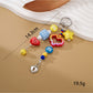 Keypus - Decorative Motif Beaded Handbag Accent Keychain