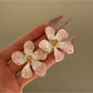 Earedge - Pink Vintage Flower Earrings