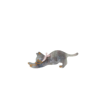 Beau - Playful Stretching Cat Acetate Side Hair Clip