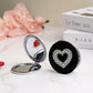 Mirroray - Round Heart Pattern Folding Makeup Mirror