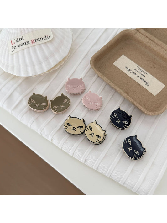 Beau - Cat Face Acetate Fiber Hair Clip