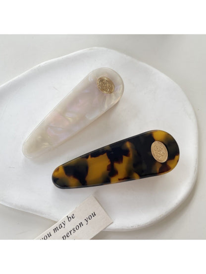 Beau - Water Droplet Type Acetate Hair Clip