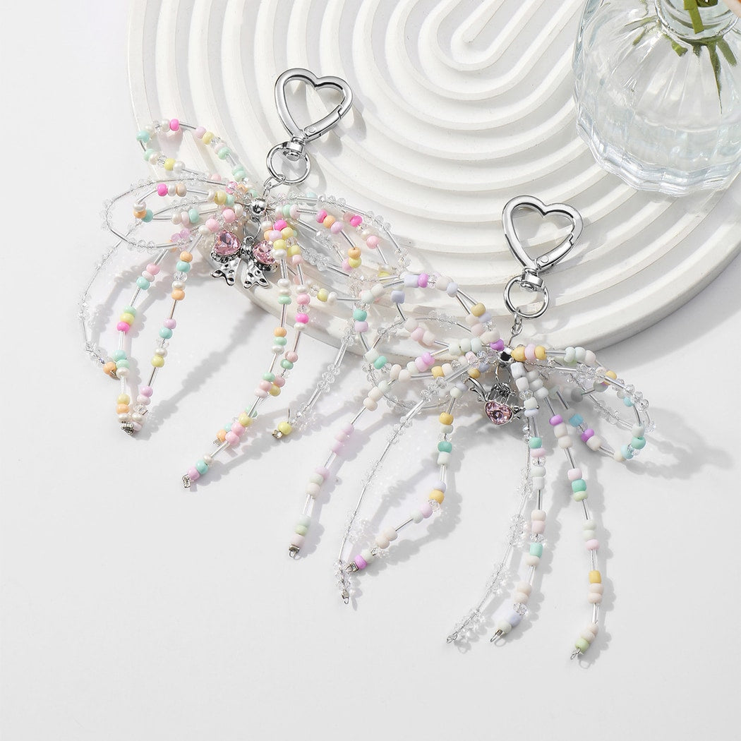Keypus - Sweet Style Beaded Bow Keychain