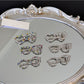 Beau - Rhinestone Eyeglasses Shape Alloy Hair Clip