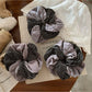 Gifty - Grey Striped Hair Ties Scrunchies