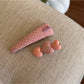 Gifty - Pink Plaid Scrunchie Hair Clip and Headband