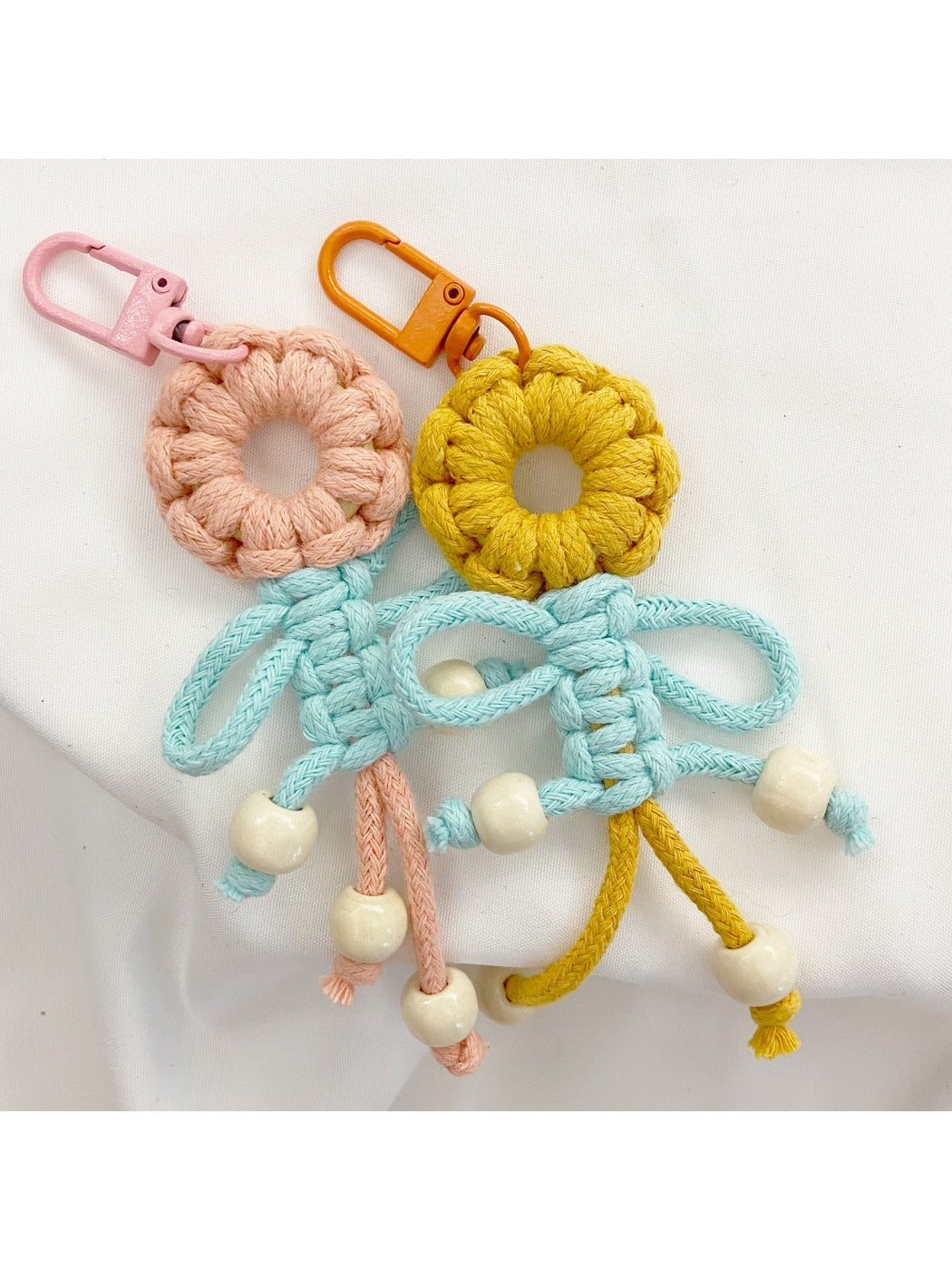 Keypus - Beaded Fringe Flower Keychain