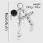 Keypus - Retro Studded Cross Star Music Note Keychain