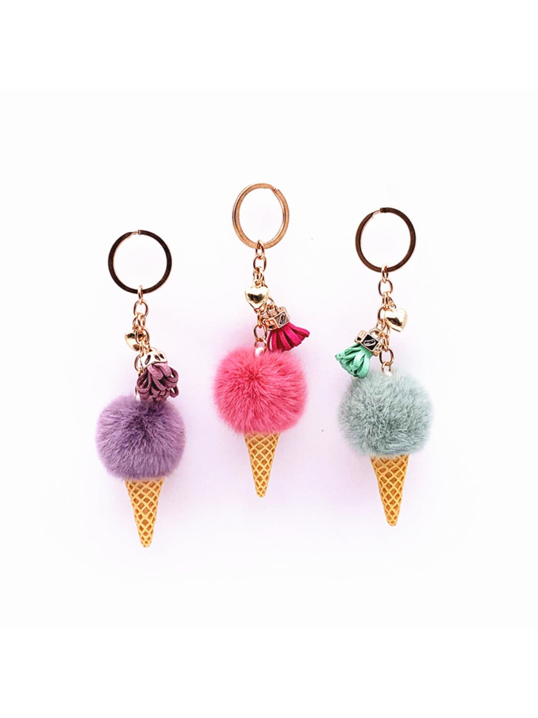 Keypus - Ice Cream Shaped Bag Charm Keychain
