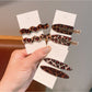 Beau - Leopard Print Oval Duckbill Women's Hair Clip