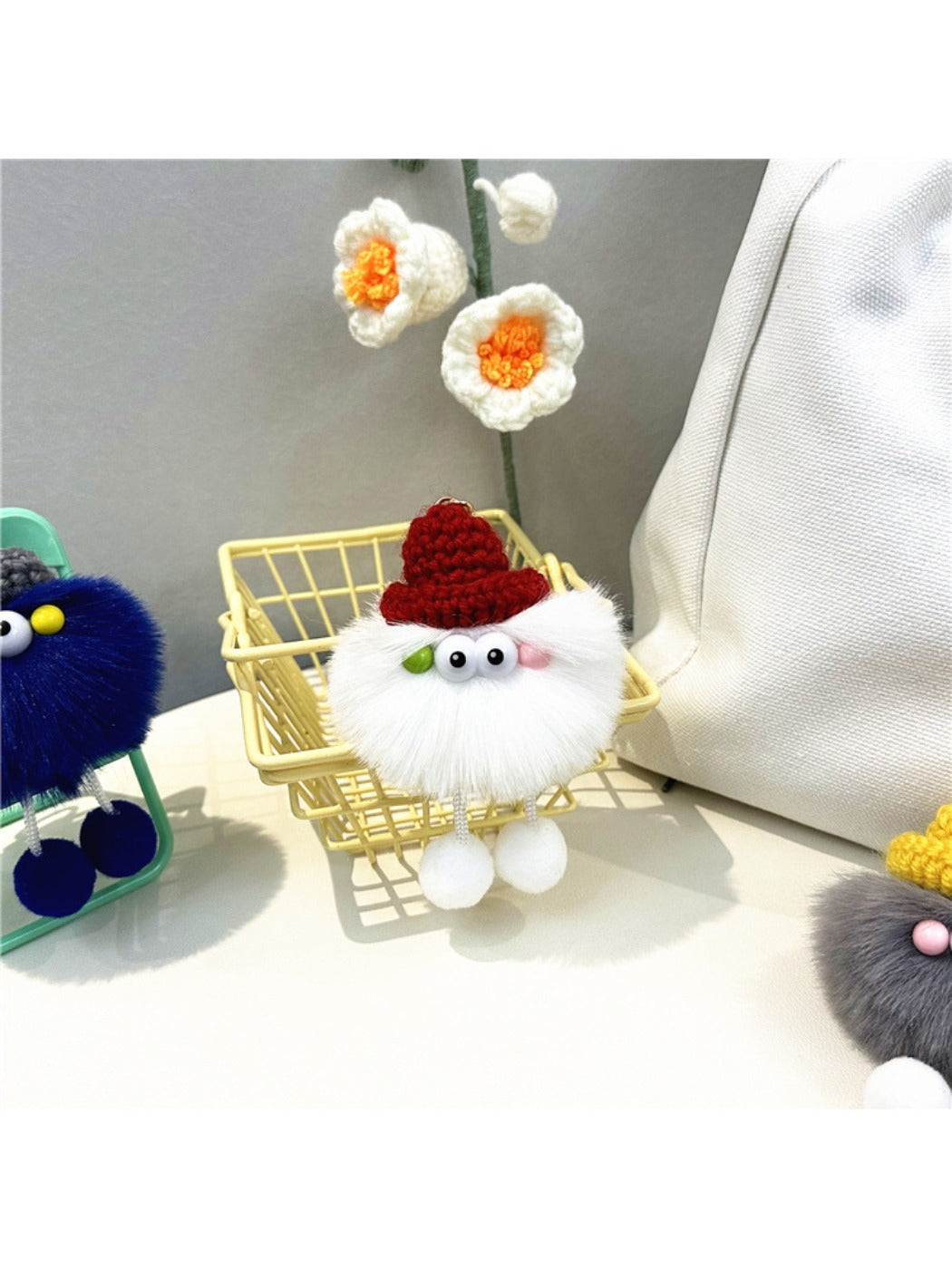 Keypus - Cute Quirky Soot Sprite Keychain