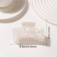 Beau - Iridescent Textured Square Claw Hair Clip
