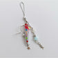 Keypus - Segmented Beaded Look Fish Bag Charm Keychain