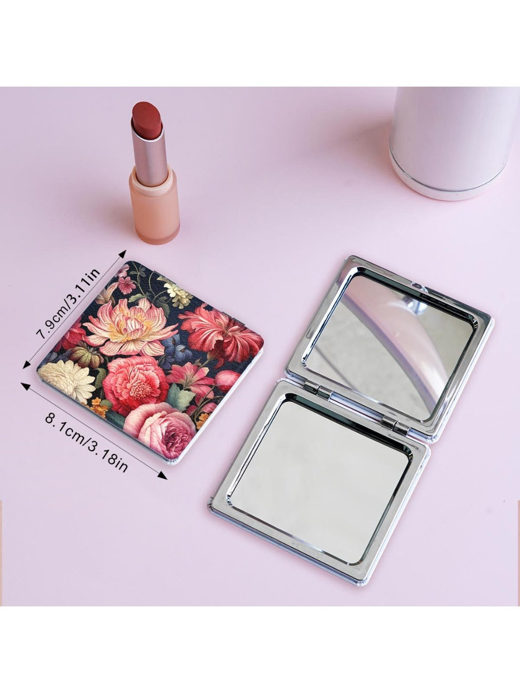 Mirroray - Oil Painting Illustration Square Vanity Mirror