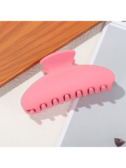 Beau - Matte Plastic Oval Shape Hair Styling Claw Clip