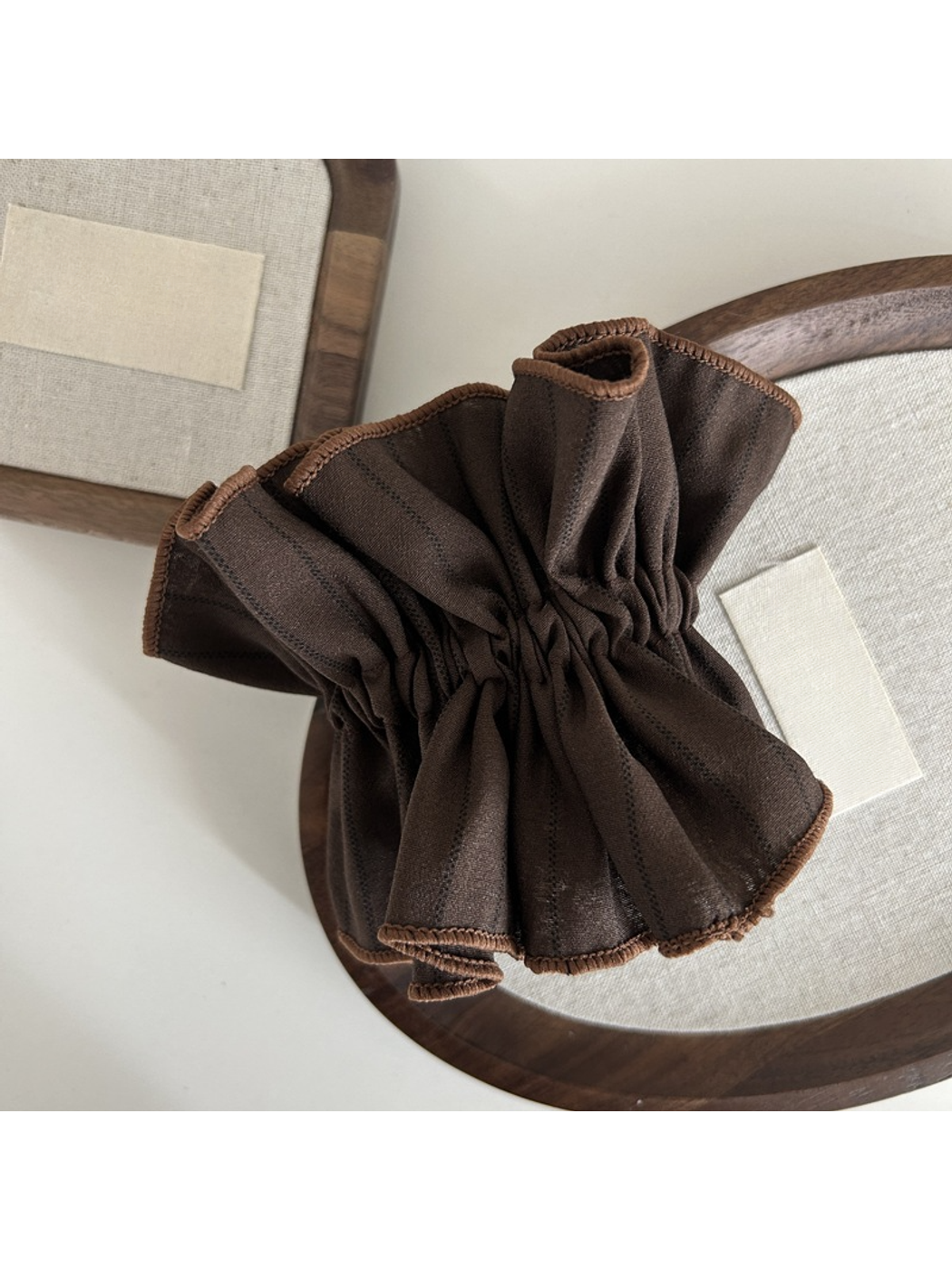 Gifty - Striped Elegant Polyester Hair Scrunchie