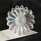 Beau - Flower Shaped Decorative Plastic Alloy Claw Clip