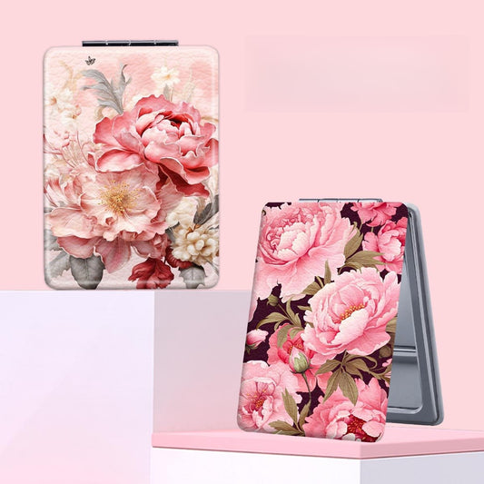 Mirroray - Floral Folding Handheld Touch Up Makeup Mirror