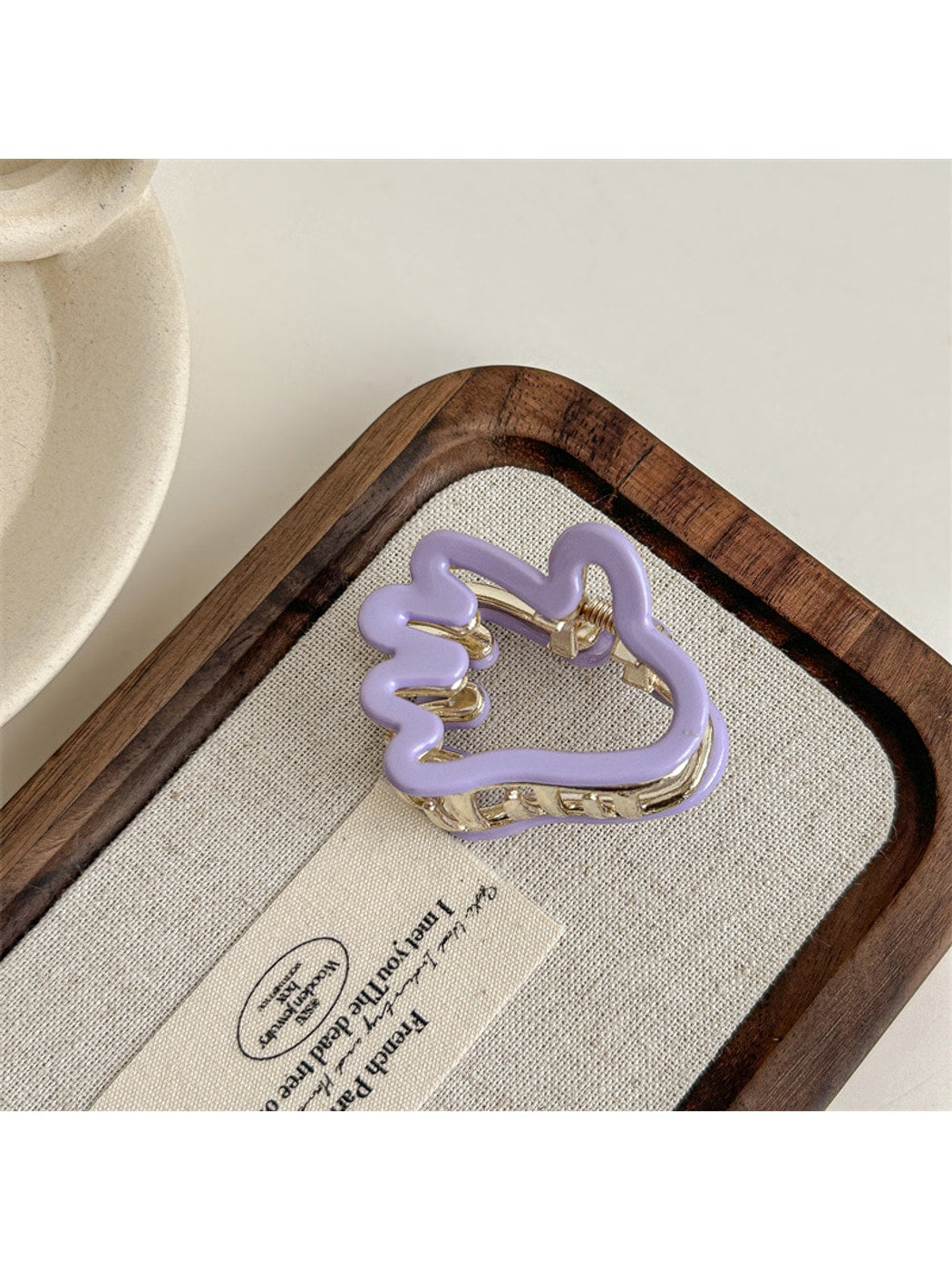 Beau - Simple Hand Silhouette Acetate Claw Clip
