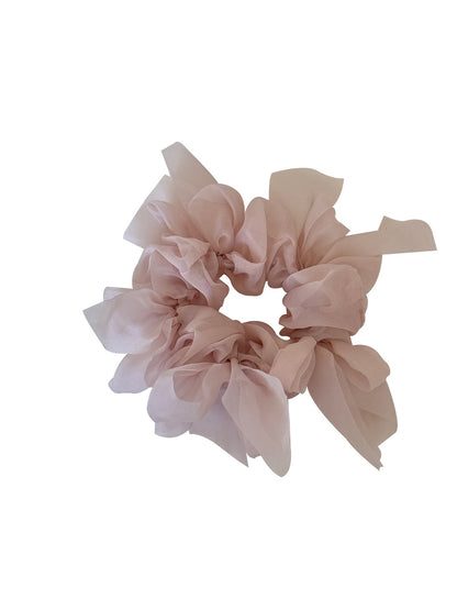 Gifty - Polyester Bow Detail Round Scrunchie Hair Tie
