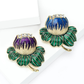 Brovia - Lotus Flower Alloy Decorative Brooch