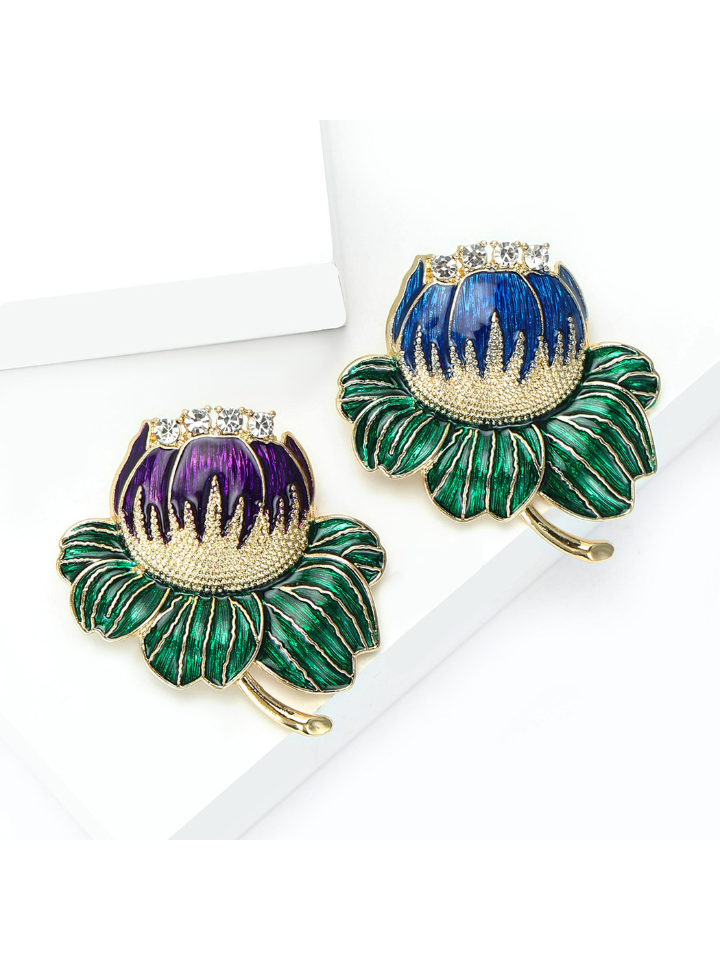 Brovia - Lotus Flower Alloy Decorative Brooch