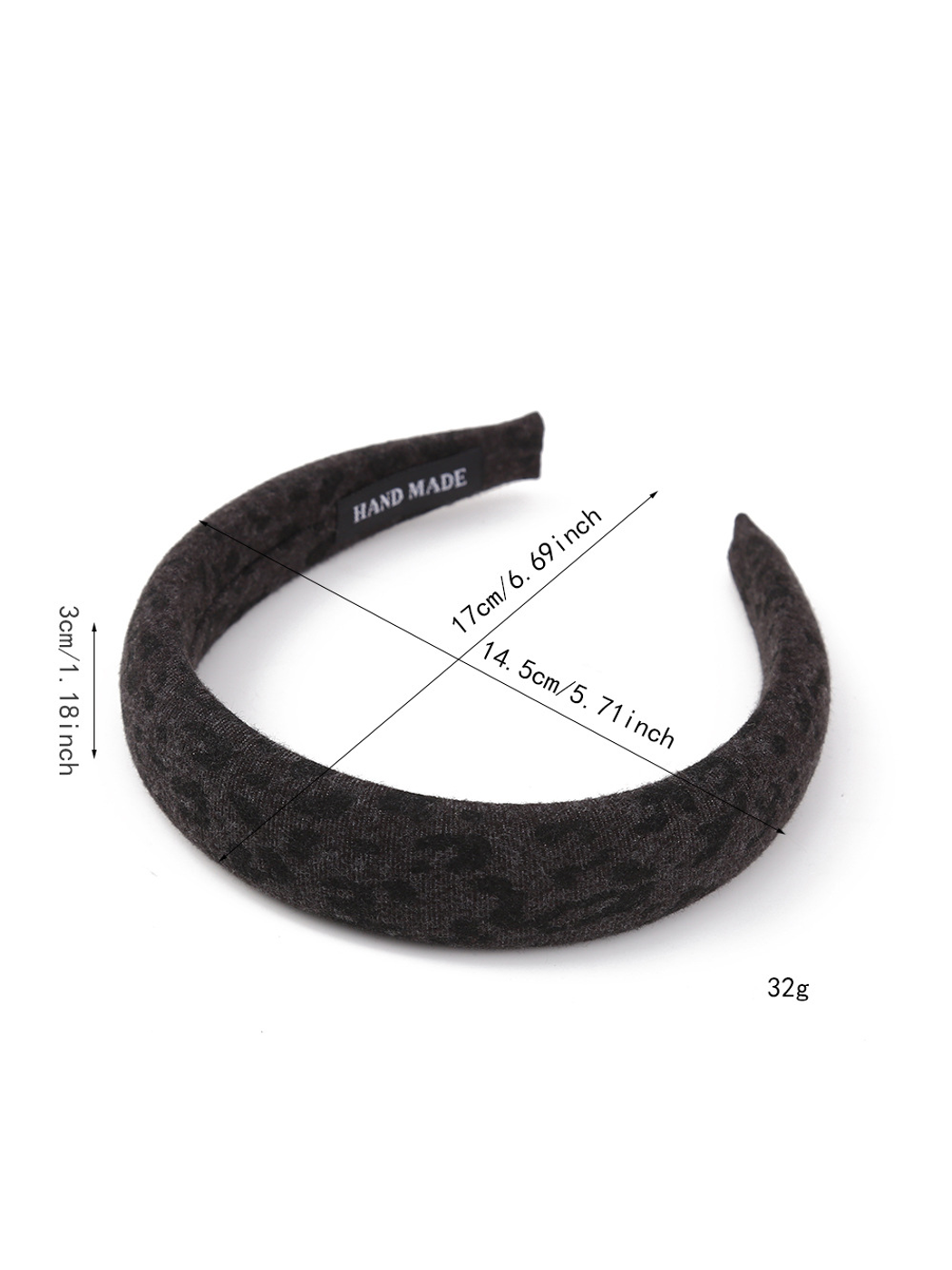 Gifty - Leopard Print Padded Rounded Headband