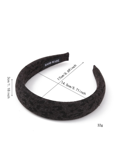Gifty - Leopard Print Padded Rounded Headband