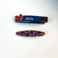Beau - Heart Print Pattern Hair Clip Set