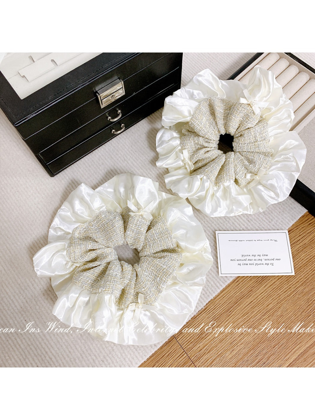 Gifty - Ballet Bow Hair Ties with Ruffled