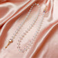 Velra - Minimalist Clear Beaded Eyeglass Strap