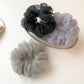 Gifty - Polka Dot Mesh Ruffled Ponytail Scrunchie