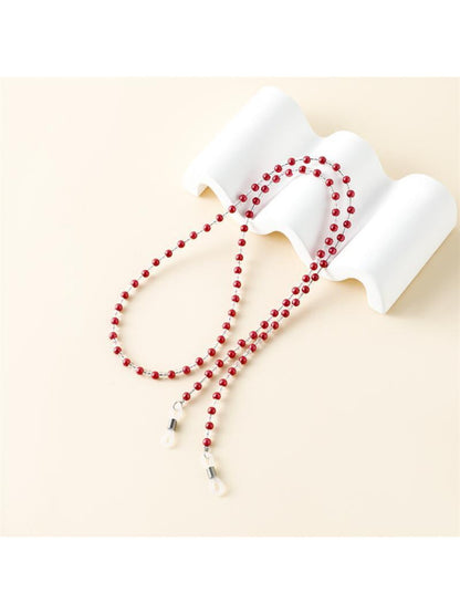 Velra - Minimalist Solid Color Beaded Eyeglass Strap
