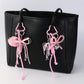 Keypus - Sweet Style Beaded Bow Pendant Keychain
