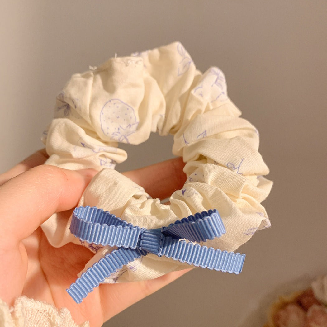 GIFTY - Bunny Print Bow Scrunchie