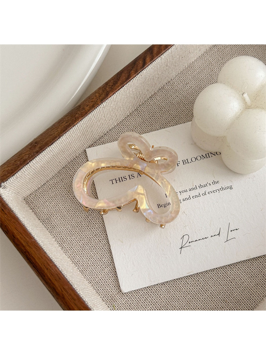 Beau - Gradient Butterfly PVC Alloy Hair Claw Clip