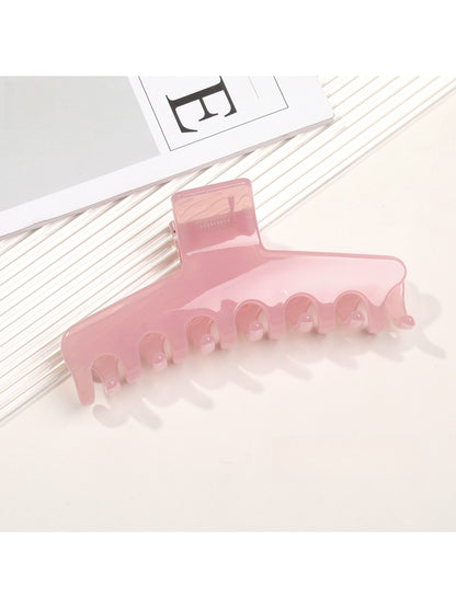 Beau - Jelly Finish Wide Shape Women's Claw Hair Clip