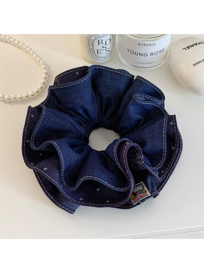Gifty - Denim Square Scarf Hair Tie