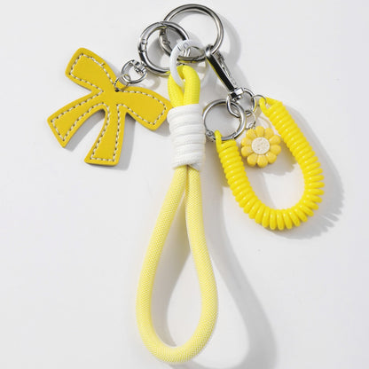 Keypus - Elegant Bow Pendant Cord Keychain