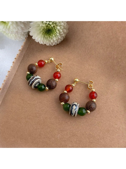Earedge - Elegant Vintage Beaded Earrings