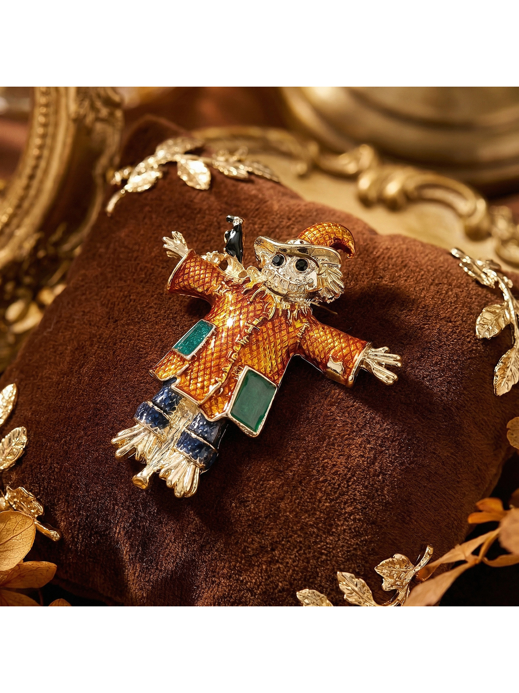 Brovia - Cartoon Scarecrow Oil Drip Finish Brooch