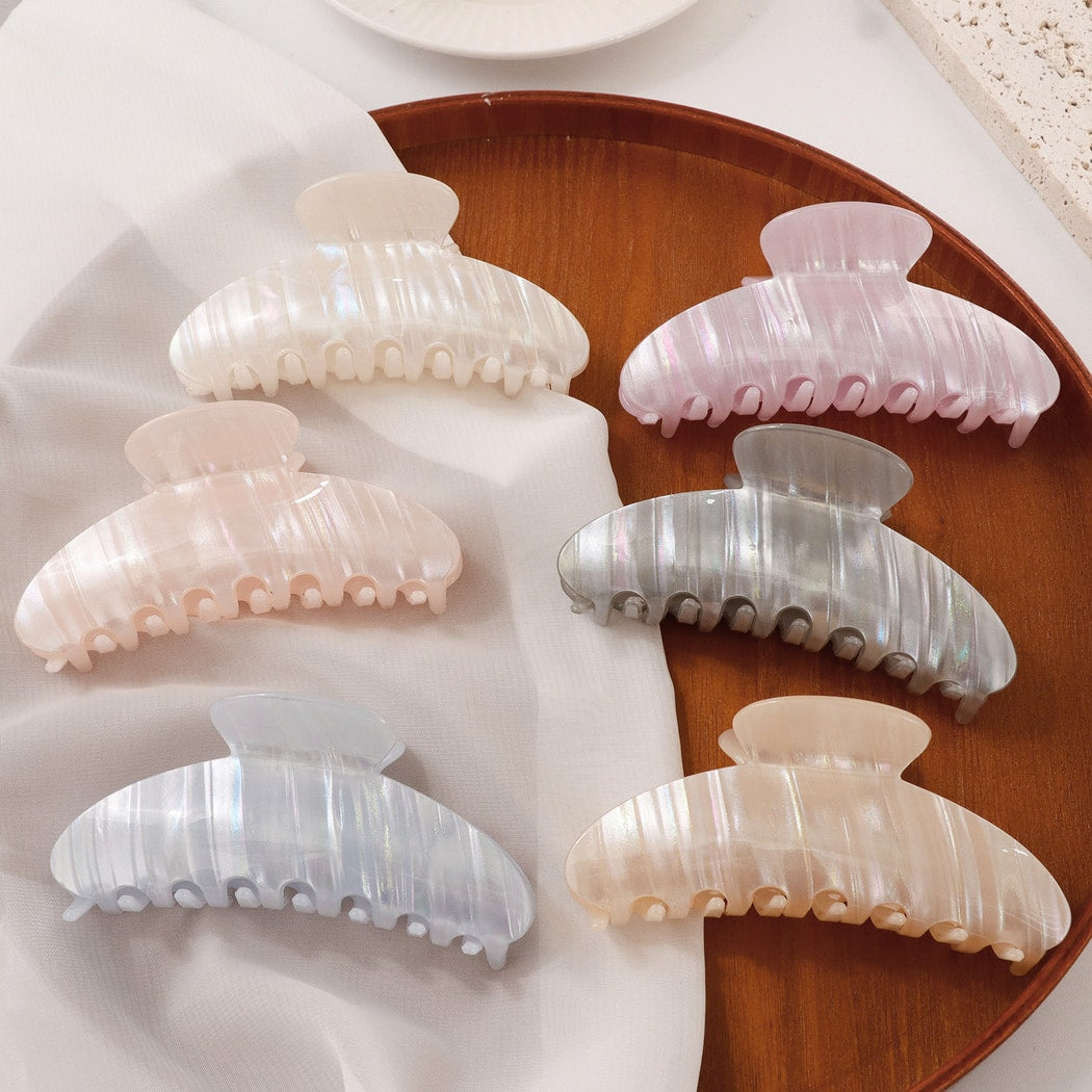 Beau - Pastel Toned Textured Claw Clip