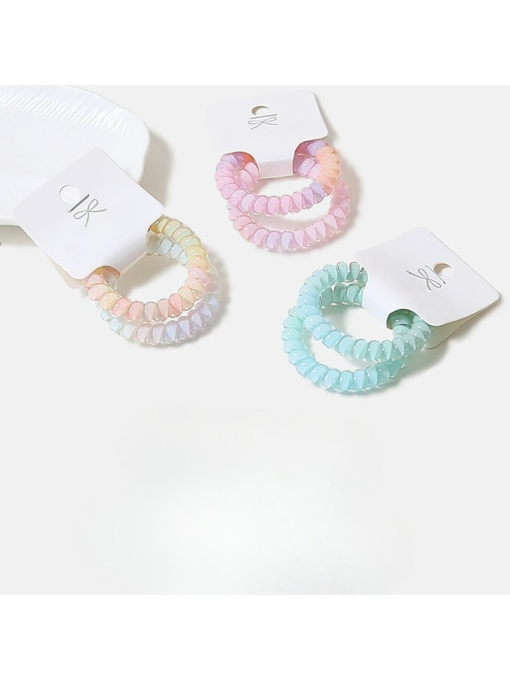 Gifty - 2 Pack Spiral Hair Ties Set