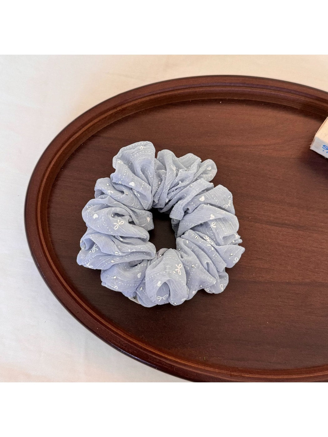 Gifty - Polyester Bow Sparkle Detail Scrunchie Hair Tie