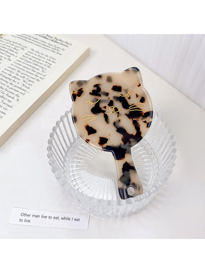 Mirroray - Acetate Cat Handheld Mirror Portable Vanity