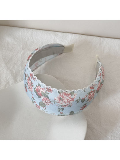 Gifty - Women's Floral Print Wide Fabric Headband