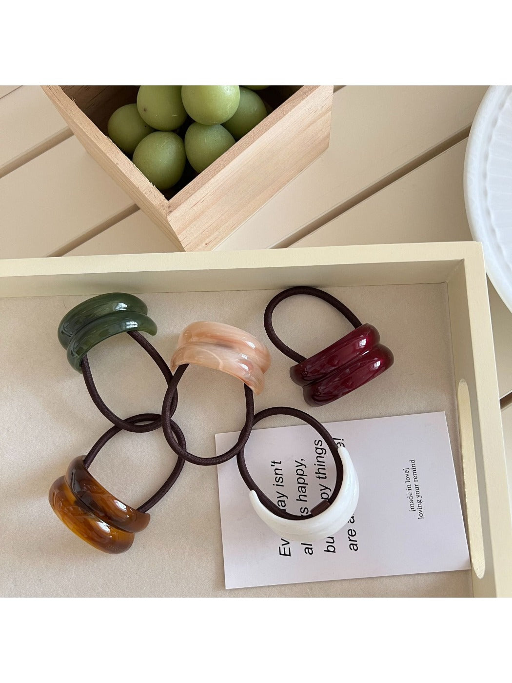 Gifty - Vintage Double Layer Curved Hair Tie