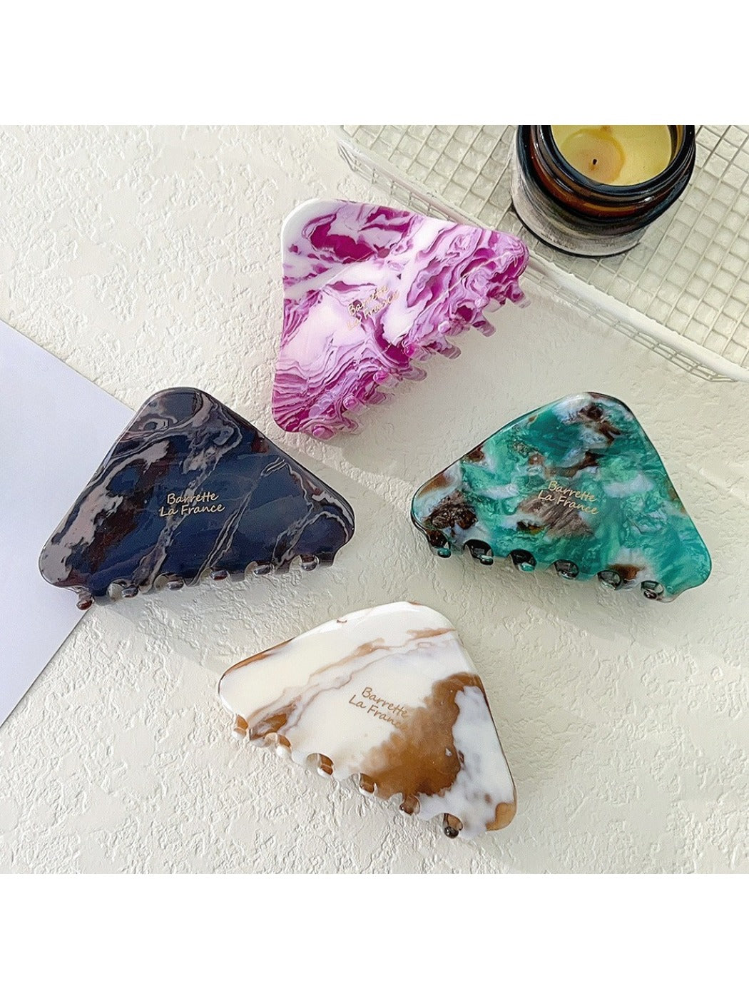 Beau - Triangular Acetate Hair Clip