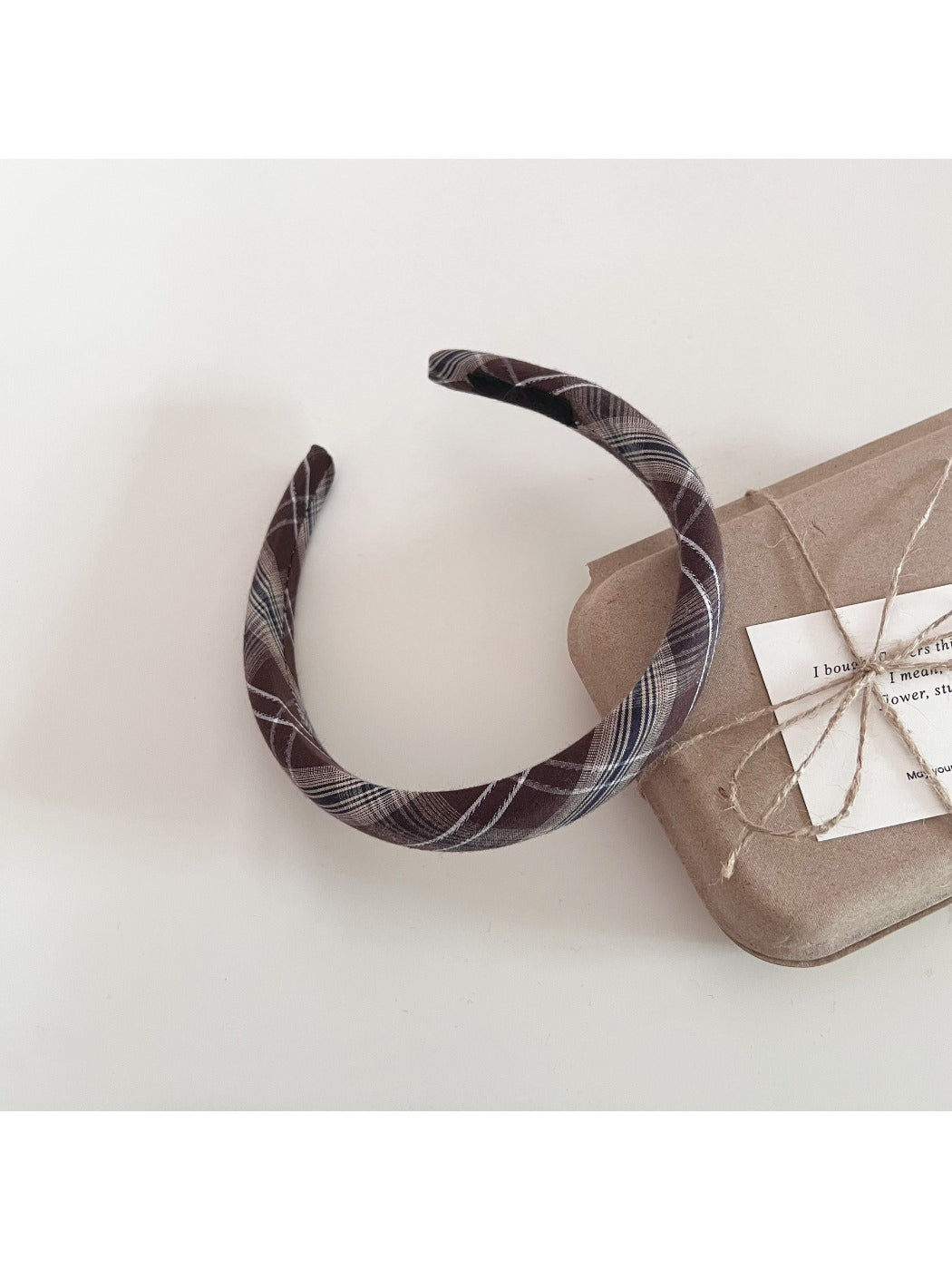 Gifty - Retro Elegant Plaid Hair Hoop